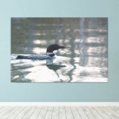 Loon Canvas Print Leinwanddruck (Insitu (Holzboden))