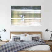 Loon Canvas Print Leinwanddruck (Insitu (Schlafzimmer))