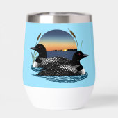 Loon Couple Sunset Blue (Rückseite)