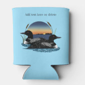 Loon Couple Sunset Blue Dosenkühler (Rückseite)