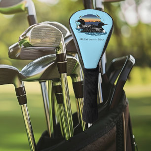 Loon Couple Sunset Blue Golf Headcover