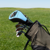 Loon Couple Sunset Blue Golf Headcover (In SItu)