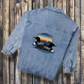 Loon Couple Sunset Blue Jeansjacke