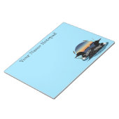 Loon Couple Sunset Blue Notizblock (angewinkelt)
