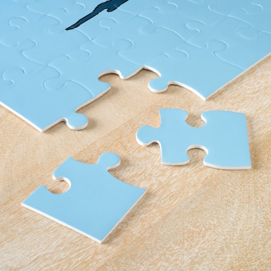 Loon Couple Sunset Blue Puzzle (Seite)