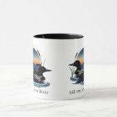 Loon Couple Sunset Blue Tasse (Zentrum)
