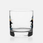 Loon Couple Sunset Blue Whiskyglas (Links)