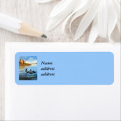 Loon Dance II Rücksendeadressen-Aufklebers (Insitu)