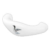 Loon, der seine Flügel biegt Keramik Schubladengriff (Schrägansicht)