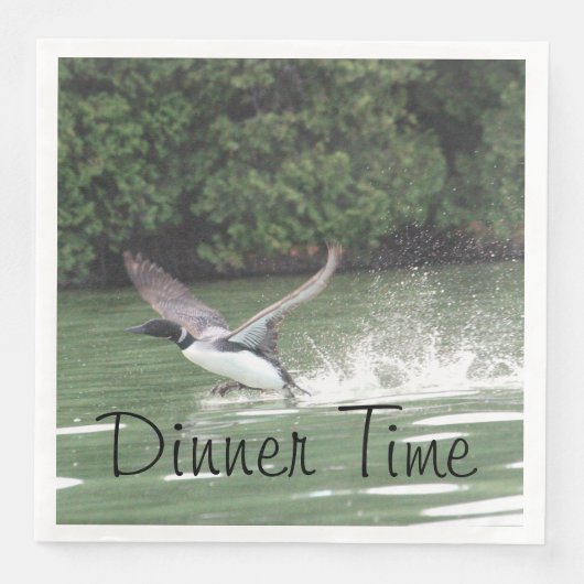 Loon Dinner Time Napkins Serviette (Vorderseite)