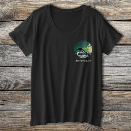 Loon Family Butterfield Lake Große Größe T-Shirt