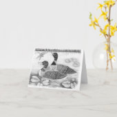 Loon Family Karte (Gelbe Blume)