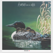 Loon Family Outing Aufkleber (Blatt)