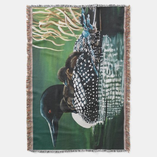 Loon Family Outing Decke (Vorderseite Vertikal)