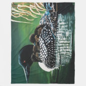 Loon Family Outing Fleecedecke (Vorderseite)
