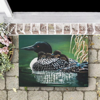 Loon Family Outing Fußmatte