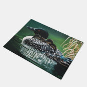 Loon Family Outing Fußmatte (Schrägansicht)