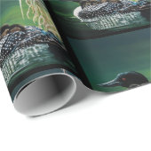 Loon Family Outing Geschenkpapier (Rolleneckpunkt)