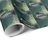 Loon Family Outing Geschenkpapier (Rolleneckpunkt)
