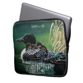Loon Family Outing Laptopschutzhülle (Vorderseite Links)