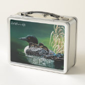 Loon Family Outing Metall Brotdose (Rückseite)