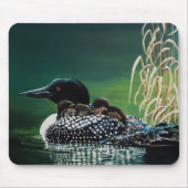 Loon Family Outing Mousepad (Vorne)