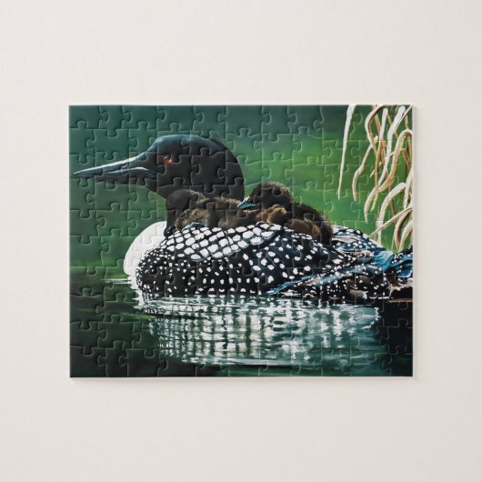 Loon Family Outing Puzzle (Horizontal)