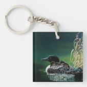 Loon Family Outing Schlüsselanhänger (Vorderseite)