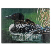 Loon Family Outing Schneidebrett (Vorderseite)