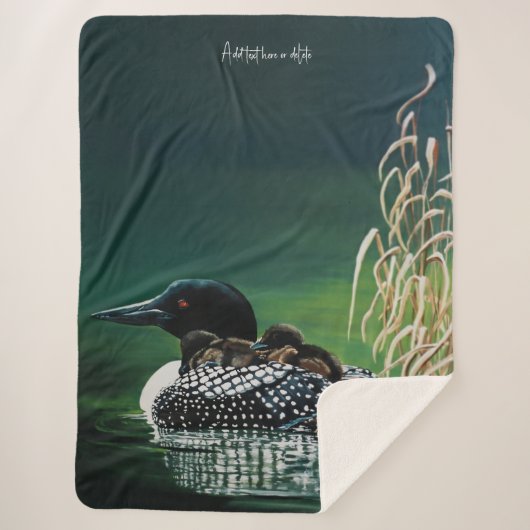 Loon Family Outing Sherpadecke (Vorderseite)