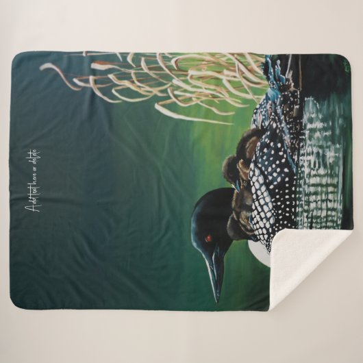 Loon Family Outing Sherpadecke (Vorderseite (Horizontal))