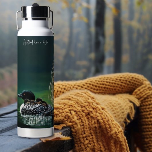 Loon Family Outing Trinkflasche