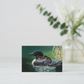 Loon Family Outing Visitenkarte (Stehend Vorderseite)