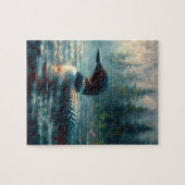 Loon Gliding am Lago Moody Art Puzzle (Horizontal)