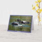 Loon Grußkarte Karte (Gelbe Blume)