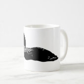 Loon Illustration Kaffeepause Tasse (VorderseiteRechts)
