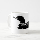 Loon Illustration Kaffeepause Tasse (Vorderseite Links)
