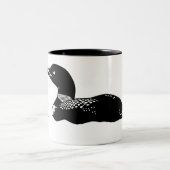 Loon Illustration Zwei-Tone-Tasse Zweifarbige Tasse (Mittel)