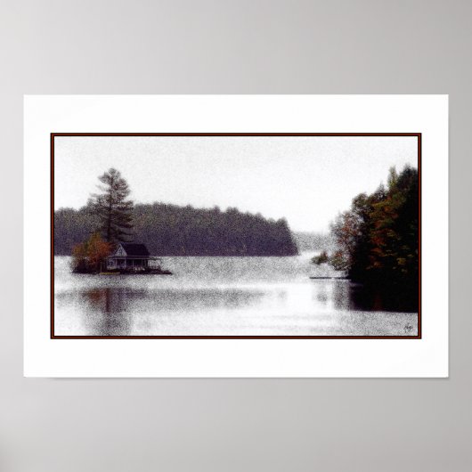 Loon Island Misty Mindscape Poster (Vorne)