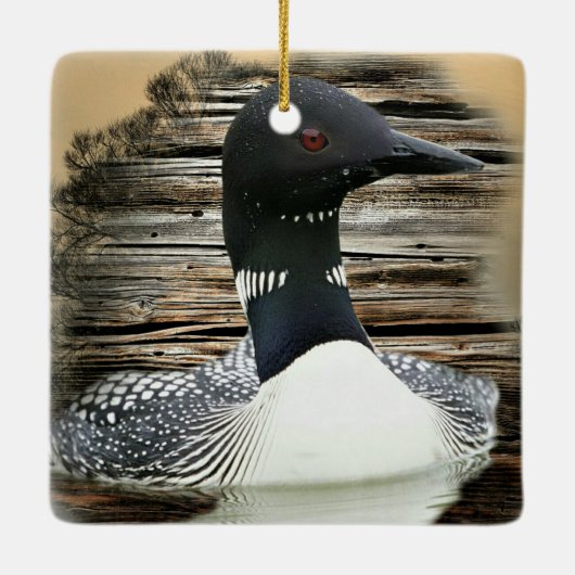 Loon Keramikornament (Rückseite)