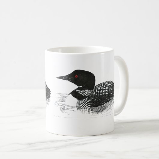 Loon-Kunst-Tasse Kaffeetasse (VorderseiteRechts)