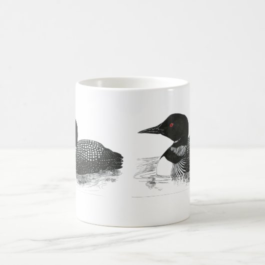 Loon-Kunst-Tasse Kaffeetasse (Mittel)