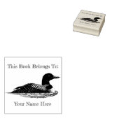 Loon Lake Life Cabin Buchzeichen Gummistempel (Stempel)