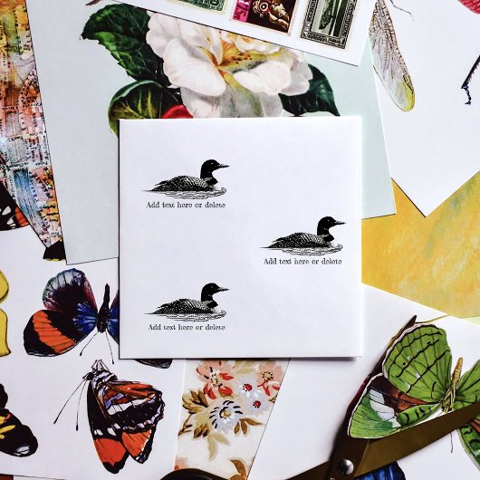 Loon Lake Life Cabin Permastempel