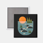 Loon Lake Magnet (Vorderseite/Rückseite)