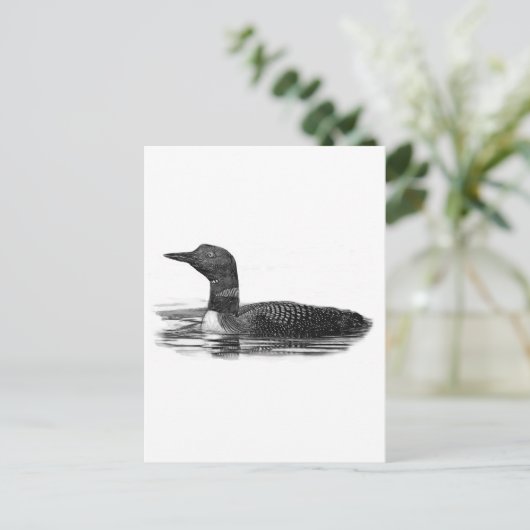 Loon Lake Postkarte (Stehend Vorderseite)