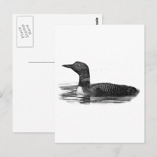 Loon Lake Postkarte (Vorne/Hinten)