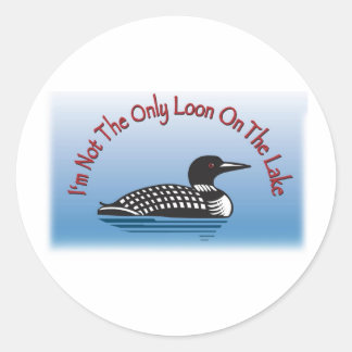 Loon Line of Fun Products Runder Aufkleber