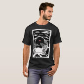 Loon Linolschnitt T-Shirt (Vorne ganz)