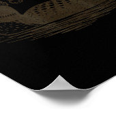 Loon Lover Santa Hat Christmas Bird Watching Xmas  Poster (Ecke)